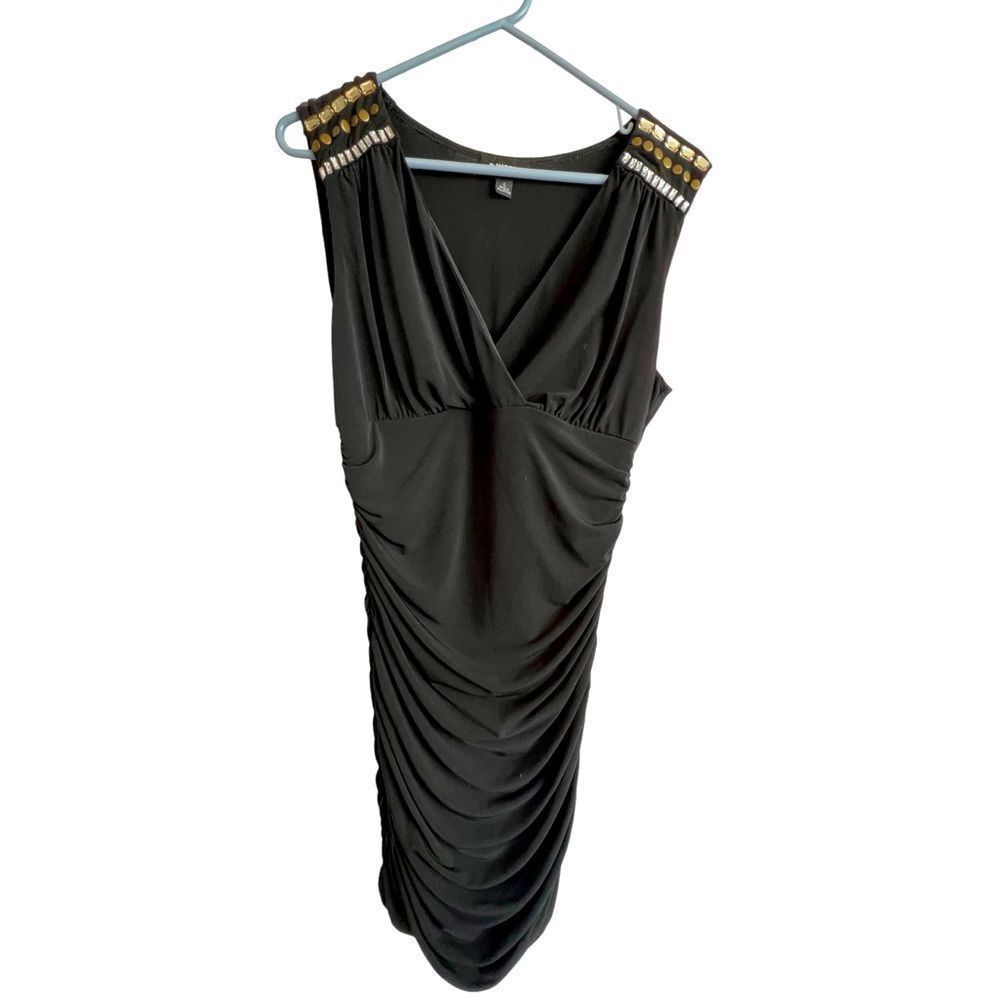 B-Works Stunning Ruched Cocktail Dress S : L